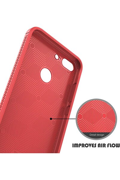 FASHION CASE Ultra-thin TPU Shock-Absorbing Case for Huawei Honor 9 Lite - Red