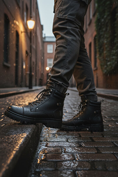 U.S. Polo Assn. Ανδρικές μπότες με φερμουάρ Rd Polar Lined Casual Μαύρες