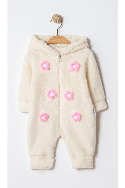 DFN Baby Girl Newborn Hooded Zippered Long Sleeve Welsoft Plush Baby Romper |...