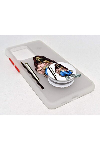 Other Hard Protective Printed Case for Samsung Galaxy S11 Plus - Red/Transparent, Polycarbonate