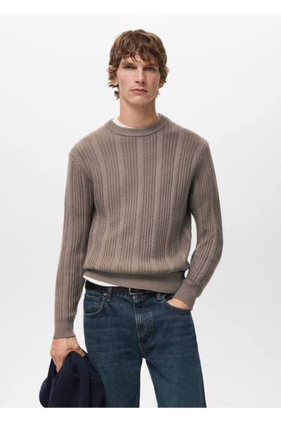 MANGO Man Kalıplı triko kazak