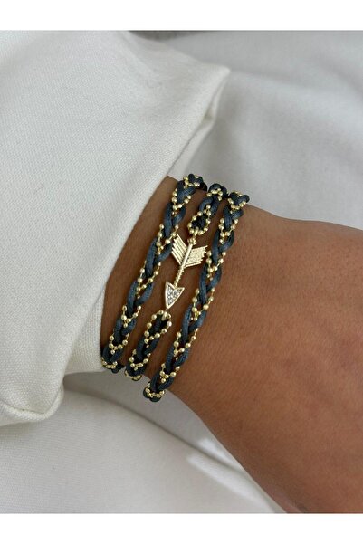 H&S AKSESUAR FİGÜRLÜ AMETİST İP BİLEKLİK