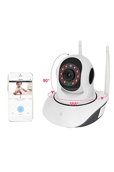 stuffix Wireless IP Camera, Night Vision, HD 1280x720, Pan/Tilt/Zoom, +32GB Card
