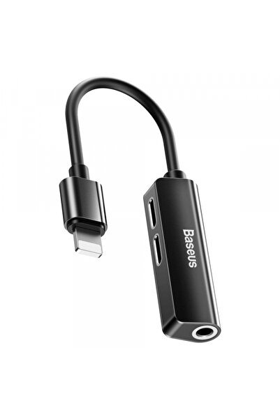 Apple Adaptor Audio Lightning - Lightning / 3.5mm Baseus L52, Negru CALL52-01