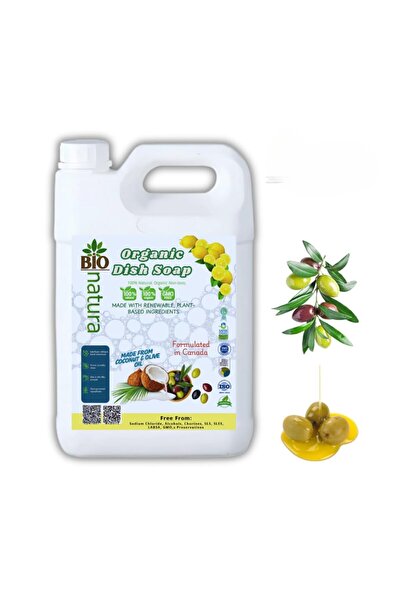 Bionatura Organic Dish Wash, Plant-Based Biodegradable Dish Soap - 5 L