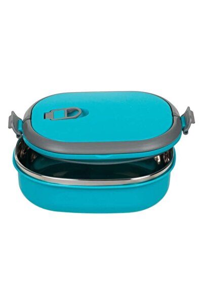 BREZIUM Thermal Food Container, 0.7L, Turquoise, Stainless Steel, Double Insulation