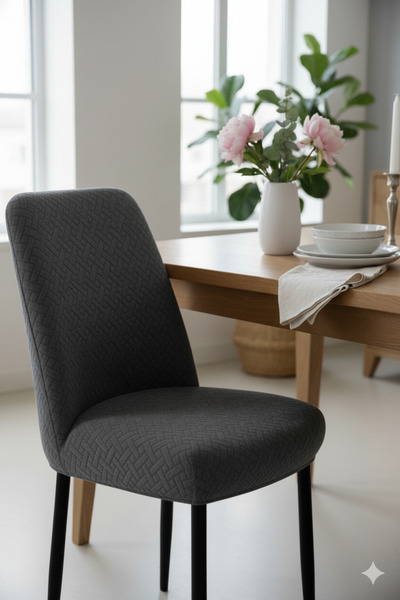 OSIO Brick Pattern Oval Chair Cover Set 6 Pcs