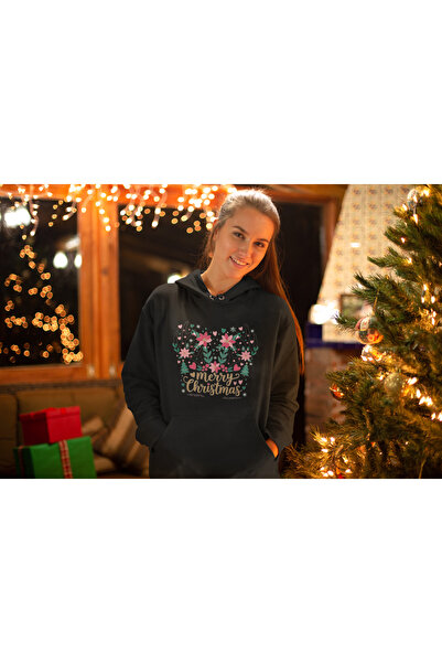 stil x Γυναικείο φούτερ με στάμπα Πρωτοχρονιάς, με Χριστουγεννιάτικο θέμα