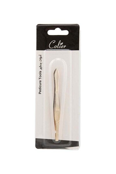 Collier eyebrow tweezers with silver clip