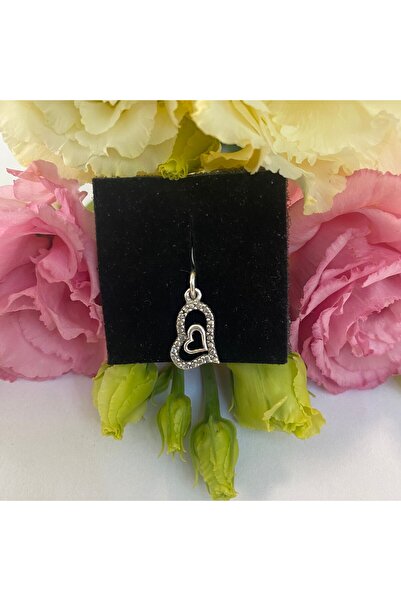 Jolie Silver Pandantiv, Argint Jolie, Argint 925, Model Inimă-în-Inimă, 0.9 g, 18x11 mm