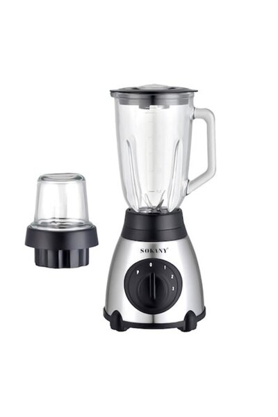 stuffix SK-144 2-in-1 Blender, 450W, 1.5L, 3 Speeds, Black/Stainless