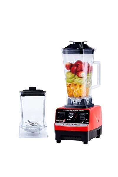 stuffix Commercial blender, 6 blades, 2.5L capacity, red