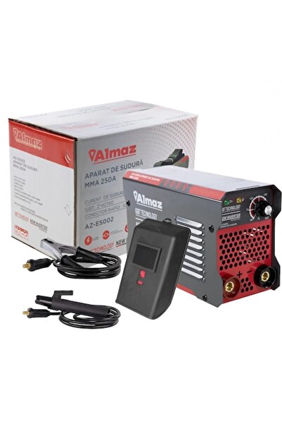 Almaz Aparat de sudură AZ-ES002 MMA 250 A, electrod 1,6 - 5 mm, accesorii incluse