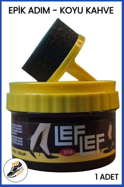 nurileflef Leflef Koyu Kahve Ayakkabı Parlatıcı Sünger Hızlı Parlaklık Pratik...