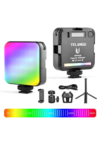 Yelangu RGB Video Conference Lighting Kit with Tripod, 20 Effects, 2500-9000K, CRI 95+