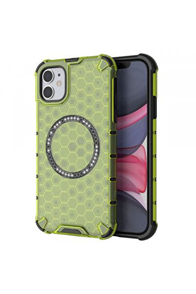 Apple MagSafe Case for iPhone 11, HoneyComb Shield, Green