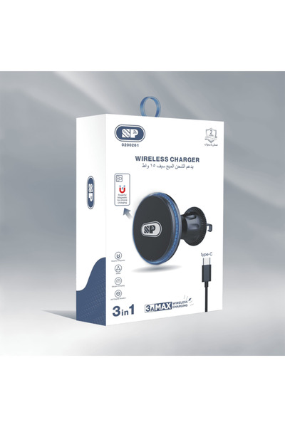 iSNUP SP Car Magnetic Vent Mount with MagSafe 15W Wireless Charger - Black