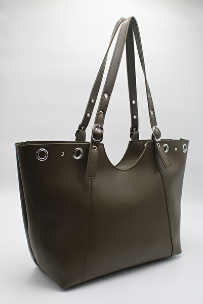 LASSO Women's Large Size Ring Staple Detailed Hand, Arm and Shoulder Bag