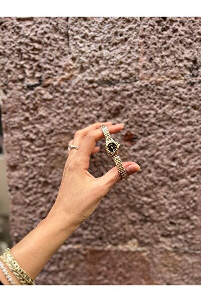 SİSSAKSESUAR Çelik Kordon Mini Kadın Saat-İç Renk Siyah