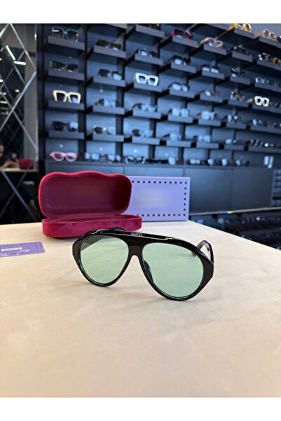 Bubbleatelier Damla Model Green Glass Sunglasses