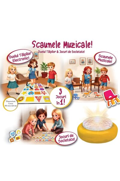 Tessari Board Game Musical Chairs & Duel of Nimble Feet - Idea