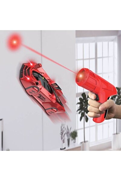 OEM Anti-Gravity Laser Remote Control Car — USB Rechargeable, Red