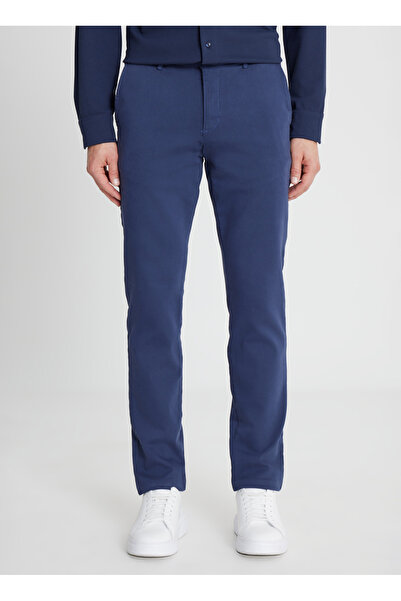 ALTINYILDIZ CLASSICS Normal Waist Normal Leg Slim Fit Indigo Men's Trousers Ace001252276_Ind