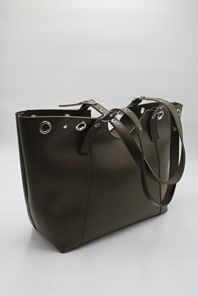 LASSO Women's Large Size Ring Staple Detailed Hand, Arm and Shoulder Bag