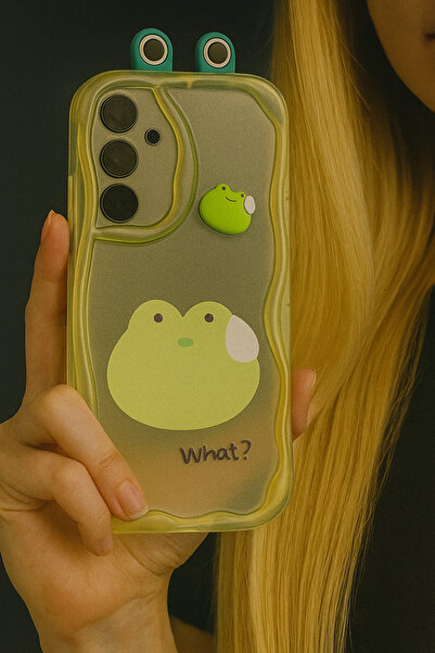 Goldie Case Samsung Galaxy A35/A55 Uyumlu Sevimli Hayvan Figürlü Darbe Emici ...