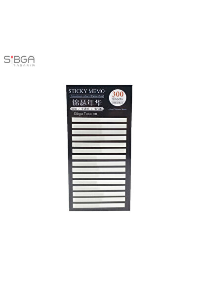 sibga tasarım White Thin Strip Postit 300 Sheets Transparent Color Post-It Post It. Bookmark Bookmark Sticker