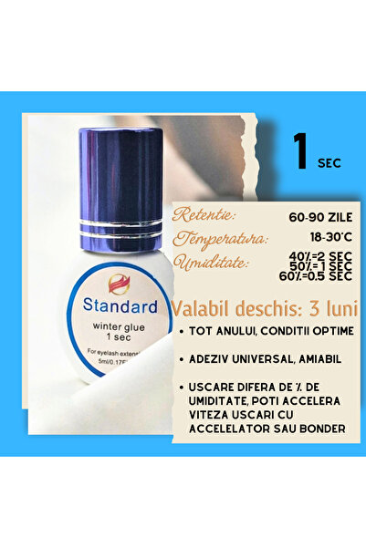 ORZELOWSKA Standard Winter Glue Adhesive, drying 1 sec, 5 ml