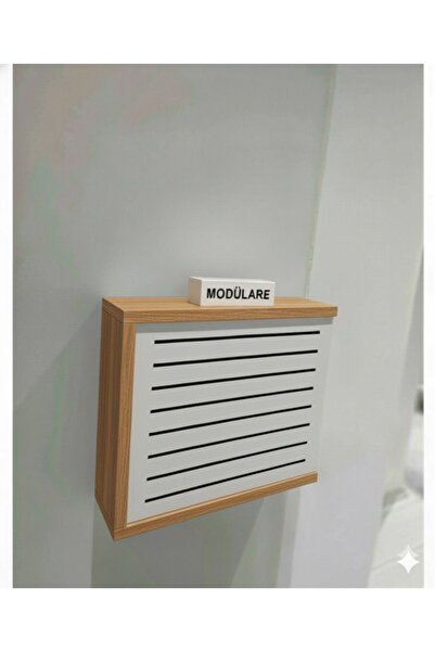 modülare Duvar Rafı Dekoratif Modem Saklama Kutusu Wifi Şartel Saklama Priz Sakalama Kablo Saklama