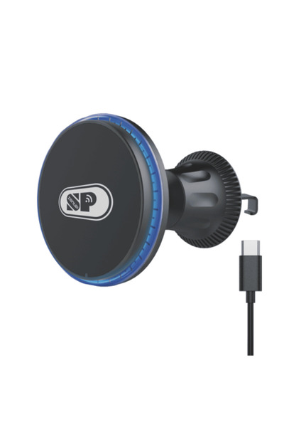 iSNUP SP Car Magnetic Vent Mount with MagSafe 15W Wireless Charger - Black