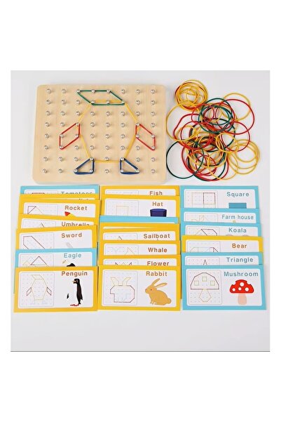 OEM Puzzle Montessori din lemn cu șireturi – Dexteritate, logică și creativitate pentru copii și adulți