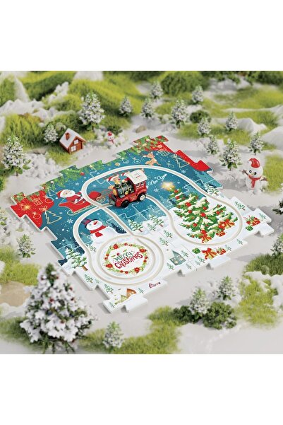 OEM Christmas puzzle toy with train - 5 pieces