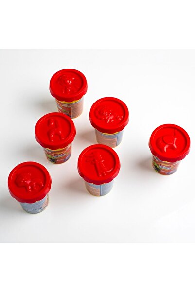 OEM Bildo play dough red with animal-shaped lid 130g