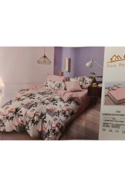 DELUXE Pucioasa Pucioasa 6-piece King-size Fitted Bed Linen Set Mac F2033 230x250 cm Finet Cotton