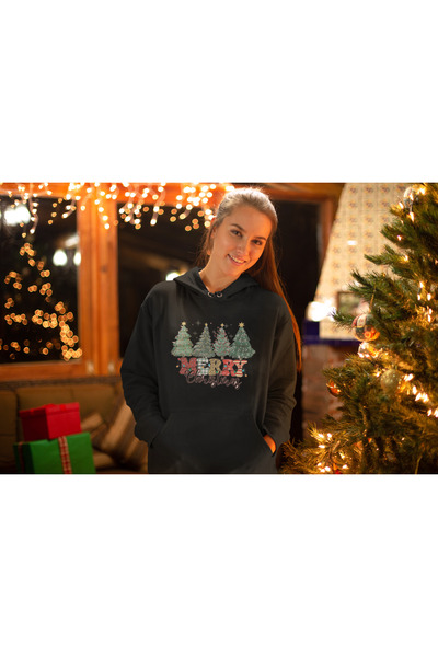 stil x Γυναικείο φούτερ με στάμπα Πρωτοχρονιάς, με Χριστουγεννιάτικο θέμα