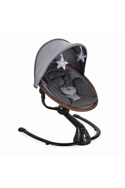 Cangaroo Leagăn electric bebeluși Cloud Premium+ Grey, rotire 360°, muzică, telecomandă