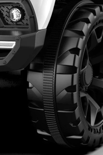 Generic Electric ride-on car for children with two seats, remote control, and music.