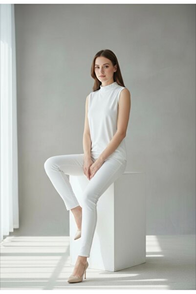 ENDAMIM 2 Pack Short Fishing Collar Combed Cotton Thin Soft Textured Lining / Underwear