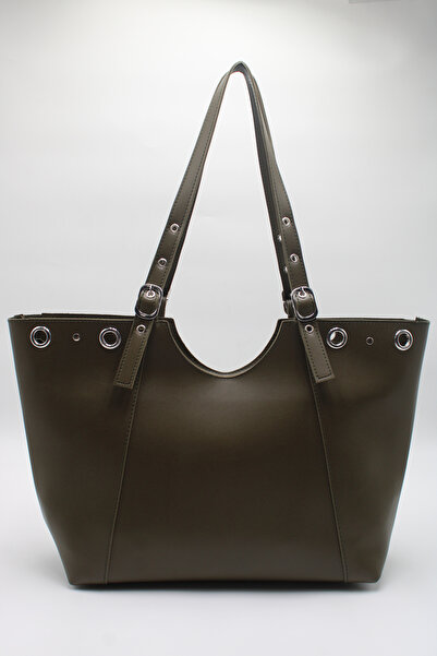 LASSO Women's Large Size Ring Staple Detailed Hand, Arm and Shoulder Bag