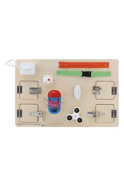 OEM Tablă educațională din lemn cu activități Montessori