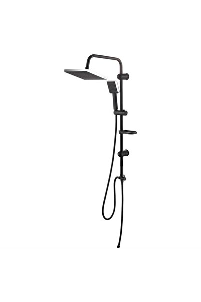 GENERIC4 Round Chrome Shower Rail with Handheld Shower