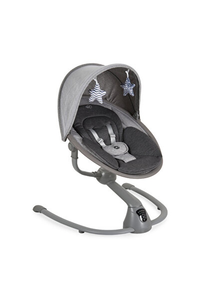 Cangaroo Leagăn electric bebeluși Cloud Premium+ Gri, rotire 360°, muzică, telecomandă
