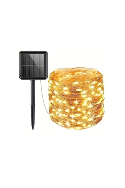 OEM solar string lights, 100 LEDs, 10 m, copper wire, warm white