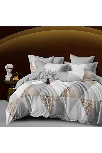 MHR Double bed linen set, Finet cotton, 6 pieces, multicolor