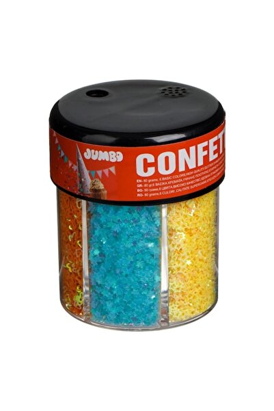 OEM Set confetti neon cu inimă și stea, 75 g, multicolor (accesorii pentru ar...