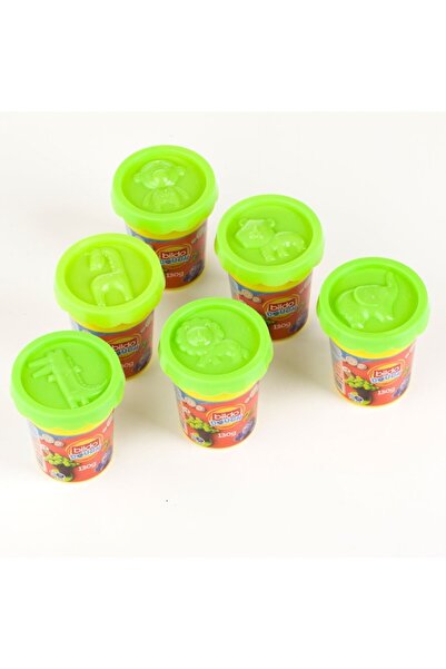 OEM Bildo green modeling clay with animal-shaped lid 130g