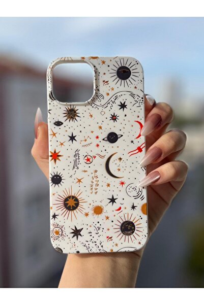 SOFT iPhone 13/14 Uyumlu Silikon İçi Kadife Lansman Kabarık Desenli Telefon K...